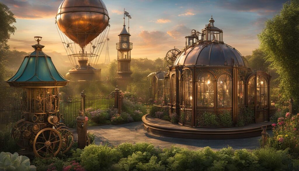 Steampunk-inspired garden decor ideas