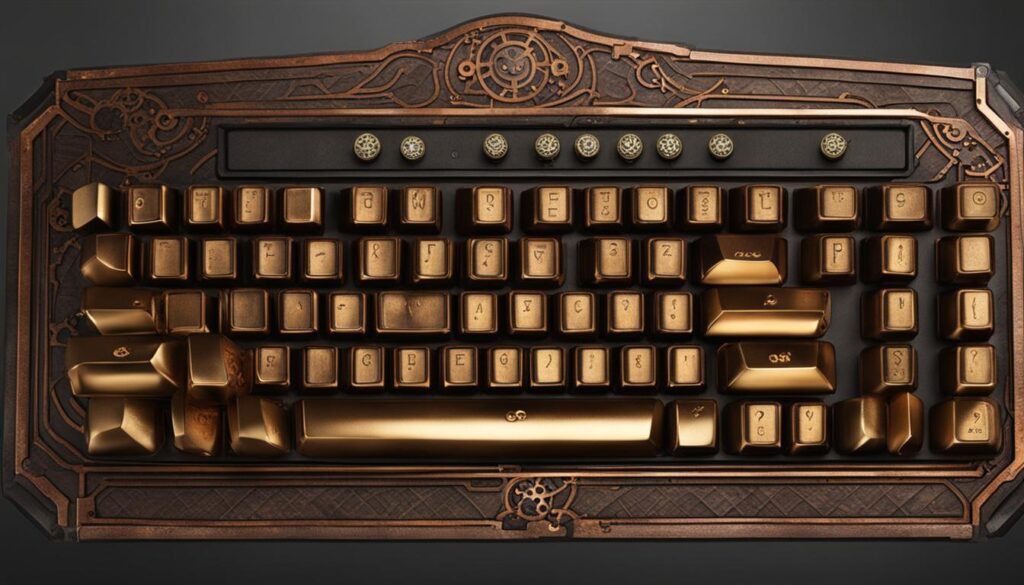 Steampunk mechanical keyboard designs