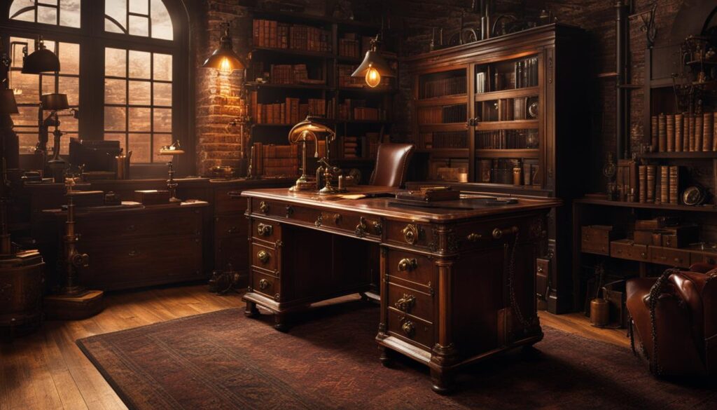 Building a steampunk-themed home office