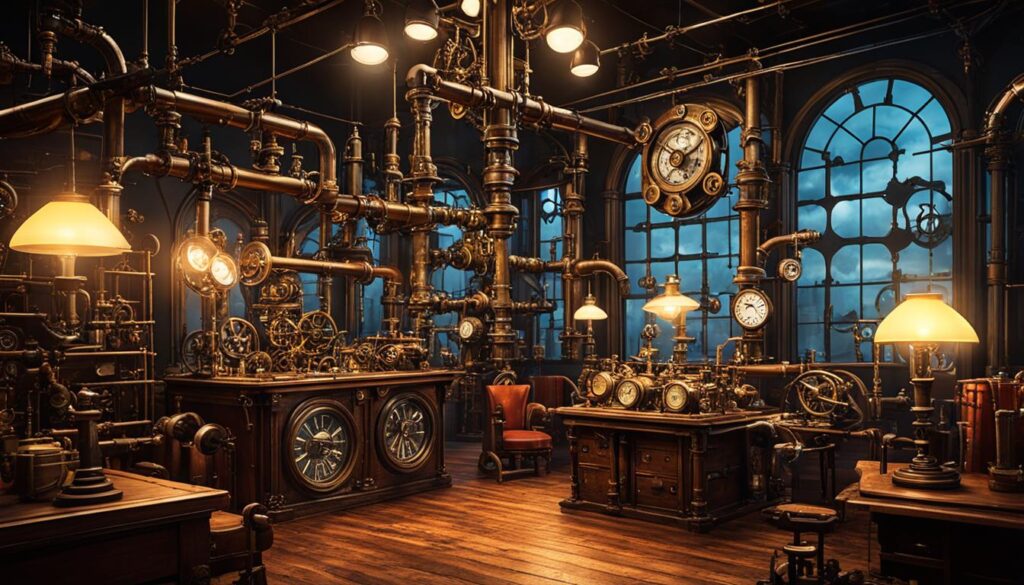 Interactive steampunk escape room experiences