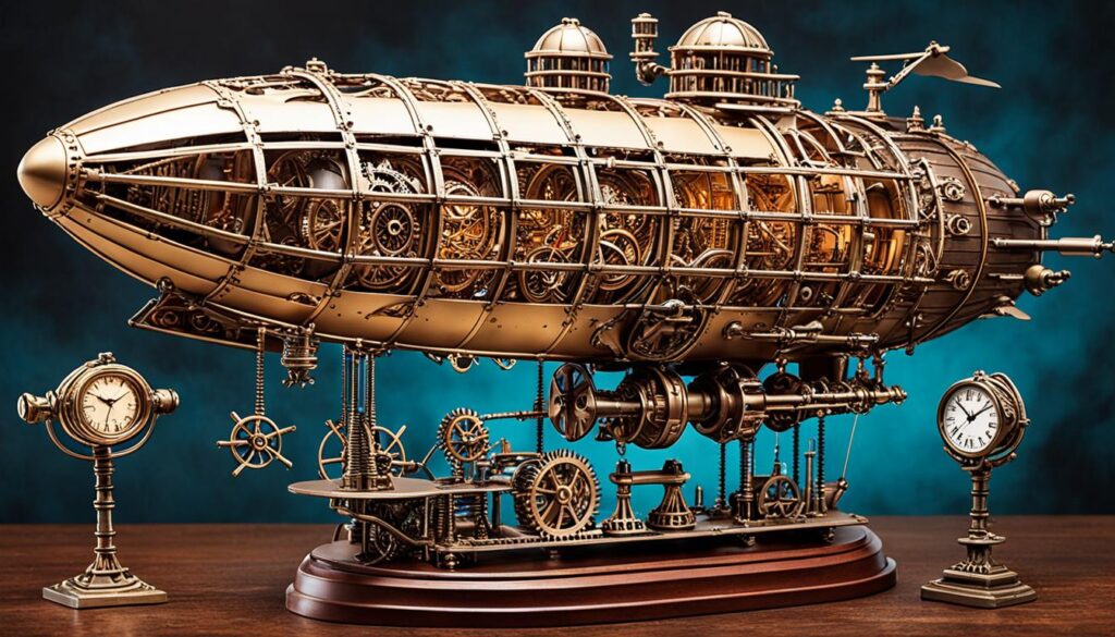 Steampunk airship model kits