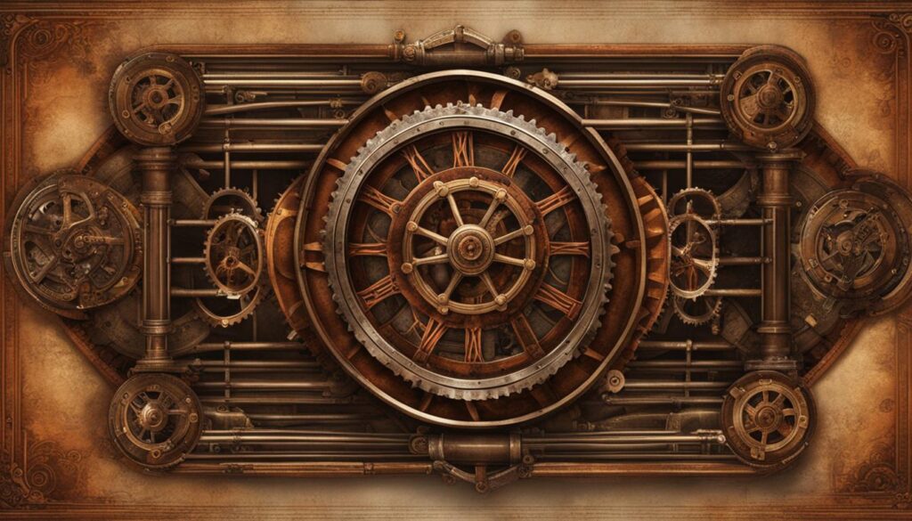 Steampunk elements in modern web design