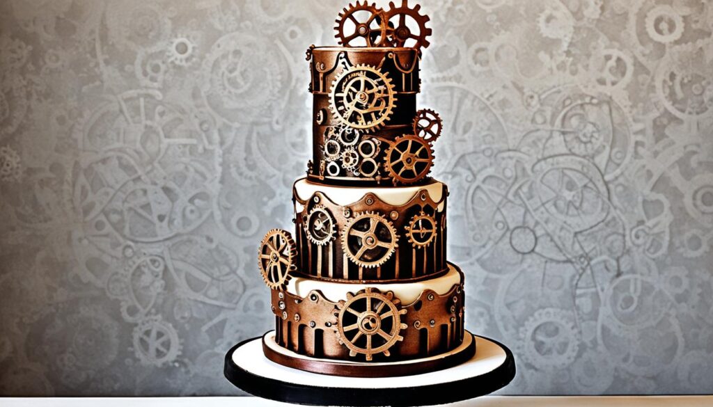 Steampunk wedding cake design ideas